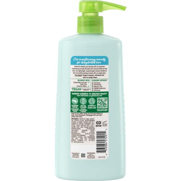 Garnier Whole Blends Coconut Water & Aloe Vera Refreshing Conditioner For Normal Hair 26.6 Fl Oz 1 Count (Packaging May Vary)