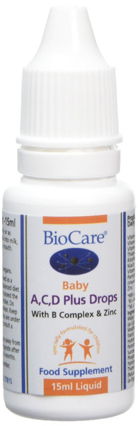 Biocare Baby A/C/D Plus Drops, 15 Ml