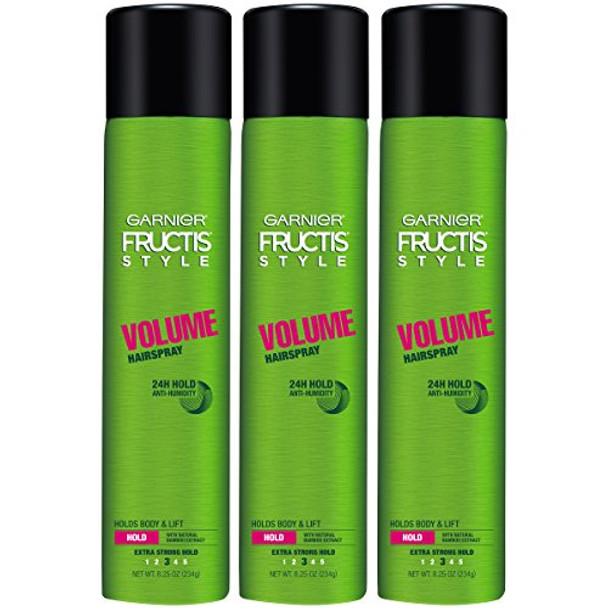 Garnier Fructis Style Volume Anti-Humidity Hairspray 8.25 Oz 2 Count (Packaging May Vary)
