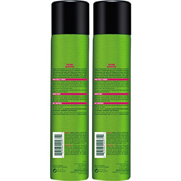 Garnier Fructis Style Volume Anti-Humidity Hairspray 8.25 Oz 2 Count (Packaging May Vary)