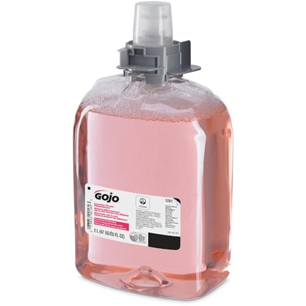 Gojo Luxury Foam Handwash Cranberry Fragrance Ecologo 2000 Ml Hand Soap Refill Fmx-20 Push-Style Soap Dispenser (Pack Of 2) - 5261-02