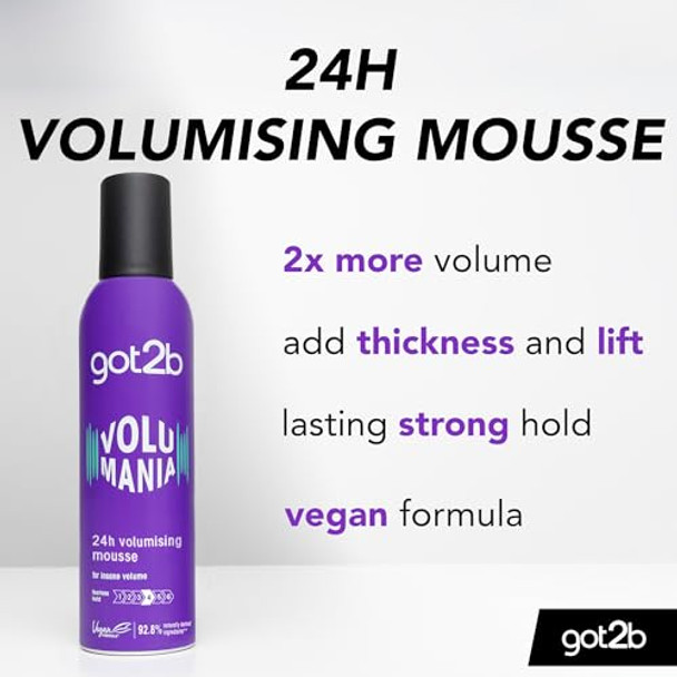 Got 2B Volumaniac Bodifying Hair Mousse 8 Oz (Pack Of 1)