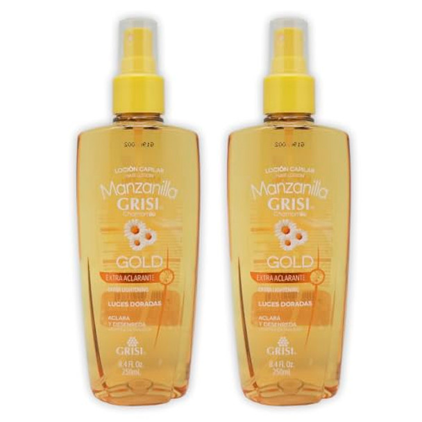 Grisi Chamomile Hair Lotion Manzanilla Lightens & Detangles 8.4 Oz.. (2 Pack).. Hpvagr