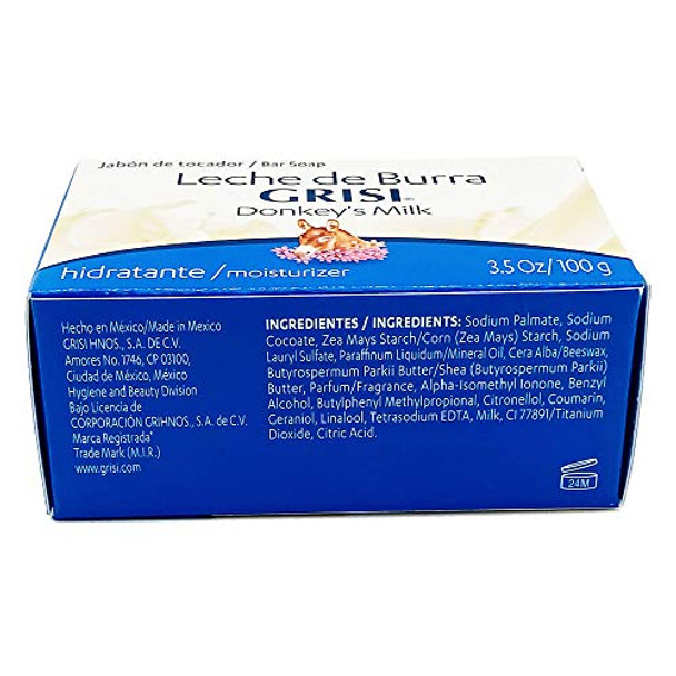 Grisi Donkey'S Milk Moisturizing Soap Bar 3.5 Oz
