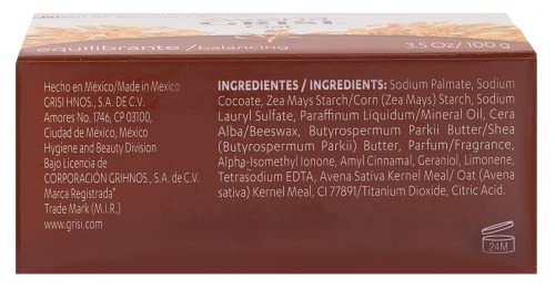 Grisi Oat Soap Cleansing Balancing Soap With Natural Oat Assists In Balancing Your Skin And Moisturizing It Delicate 6-Pack Of 3.5 Oz Each Soap 6 Soaps