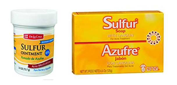 Grisi De La Cruz Sulfur Ointment And Sulfur Soap (Variety 2 Pack) Grisi De La Cruz Sulfur Ointment And Sulfur Soap (Variety 2 Pack)