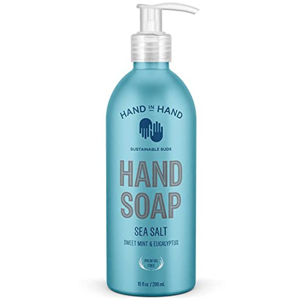 Hand In Hand Sweet Mint & Eucalyptus Sea Salt Hand Soap 10 Fz Hand In Hand Sweet Mint & Eucalyptus Sea Salt Hand Soap 10 Fz