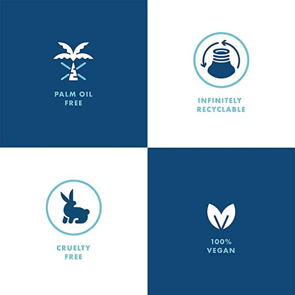 Hand In Hand Bar Soap Nourishing Cleanser For All Skin Types Organic Shea And Cocoa Butters 5 Ounce Bergamot & Crisp Basil Cactus Blossom Scent 4 Pack