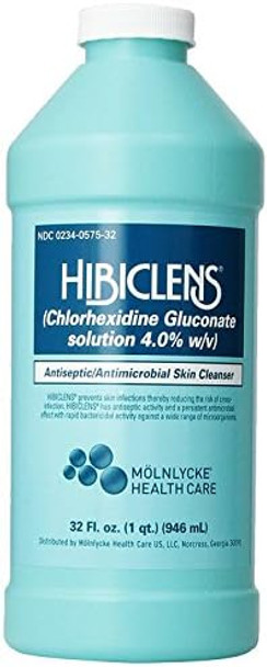 Hibiclens Antimicrobial/Antiseptic Skin Cleanser 32 Fluid Ounce Bottle For Antimicrobial Skin Cleansing