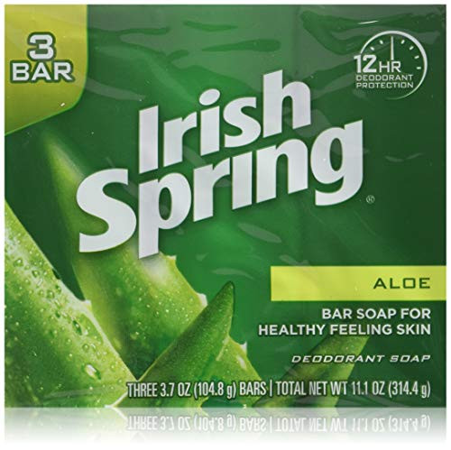 Irish Springs Aloe Bath Soap 3.75 Oz. Bars (2) 3 Bar Packages