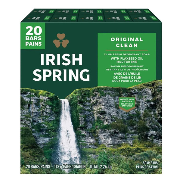 Irish Spring Bar Soap (20/4 Oz Net Wt Oz) Original 74 Ounce (Pack Of 1)