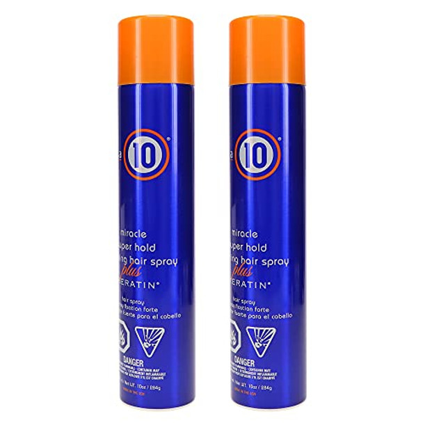 It'S A 10 Miracle Super Hold Finishing Spray Plus Keratin 10 Oz (Pack Of 2)