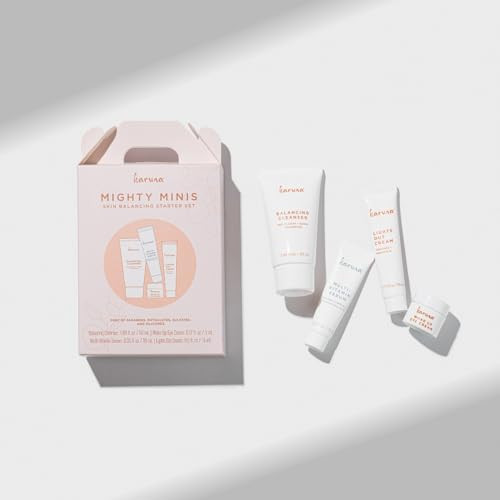 Karuna Mighty Minis Skin Balancing Starter Set Includes: Balancing Cleanser 1.69Oz/50Ml Wake Up Eye Cream 0.17Oz/5Ml Multi-Vitamin Serum 0.33Oz/10Ml & Lights Out Cream 0.5Oz/15Ml