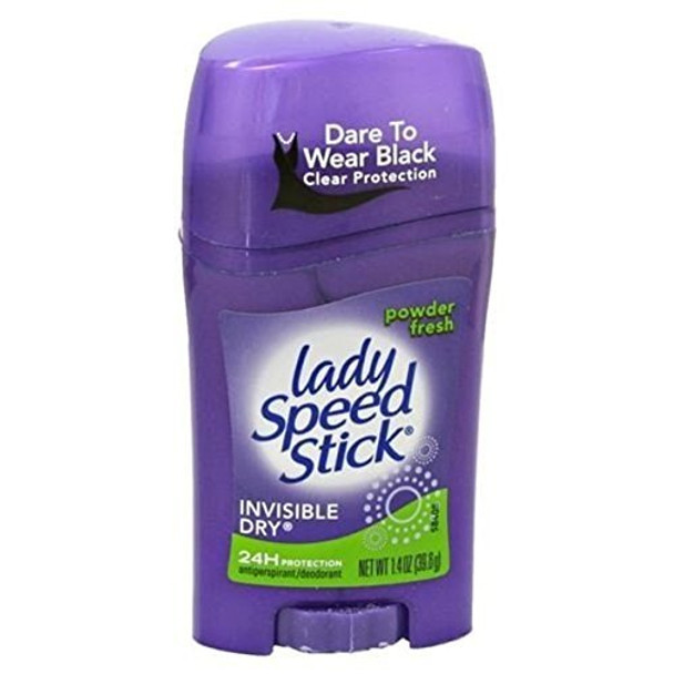 Lady Speed Stick Antiperspirant Deodorant Invisible Dry Powder Fresh 1.40 Oz (Pack Of 10)
