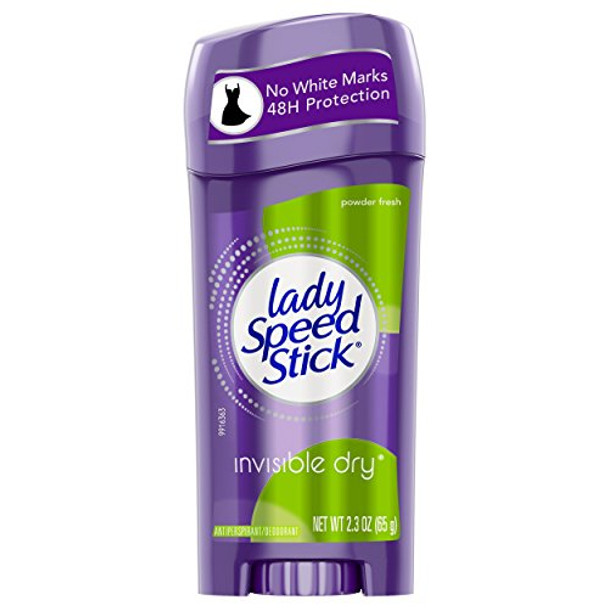 Lady Speed Stick Deodorant 2.3 Ounce Powder Fresh Invisi Dry (68Ml) (3 Pack)