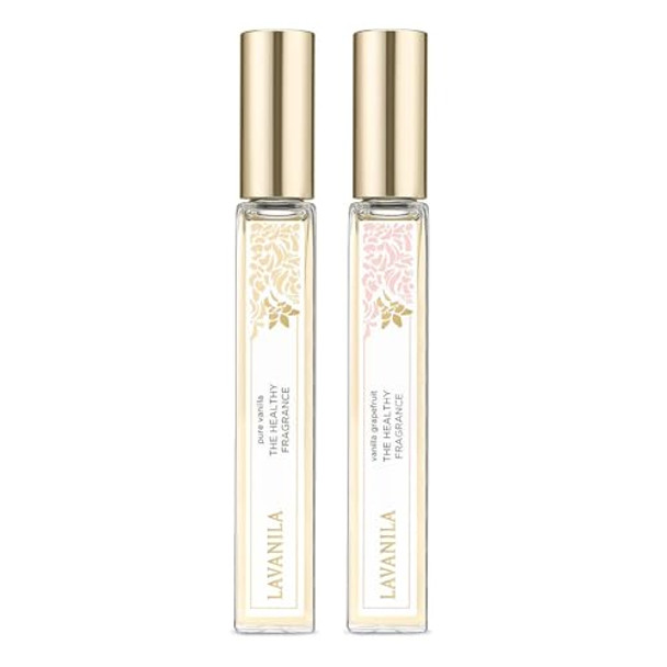 Lavanila Roller Perfume Set Of 2 Includes Pure Vanilla + Vanilla Grapefruit - The Healthy Fragrance For Women Clean And Natural Lavanila Roller Perfume Set Of 2 Includes Pure Vanilla + Vanilla Grapefruit - The Healthy Fragrance For Women Clean And Natural