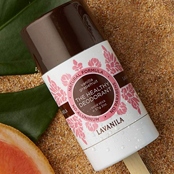 Lavanila Vanilla Grapefruit Deodorant (2-Pack) + Hair & Body Perfume Mist - Bright & Fresh With Madagascar Vanilla & Juicy Grapefruit