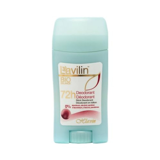 Lavilin Hypoallergenic Aluminum- Deodorant Stick For Women - Up To 72 Hours Of Protection - Natural Patented Formula - 60Ml