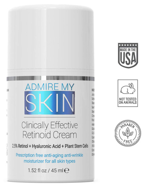 Potent Retinoid Cream - This Anti Aging Anti Acne Retinol Moisturizer Helps to Clear Skin, Fight Wrinkles and Provides You With That Healthy Youthful Glow