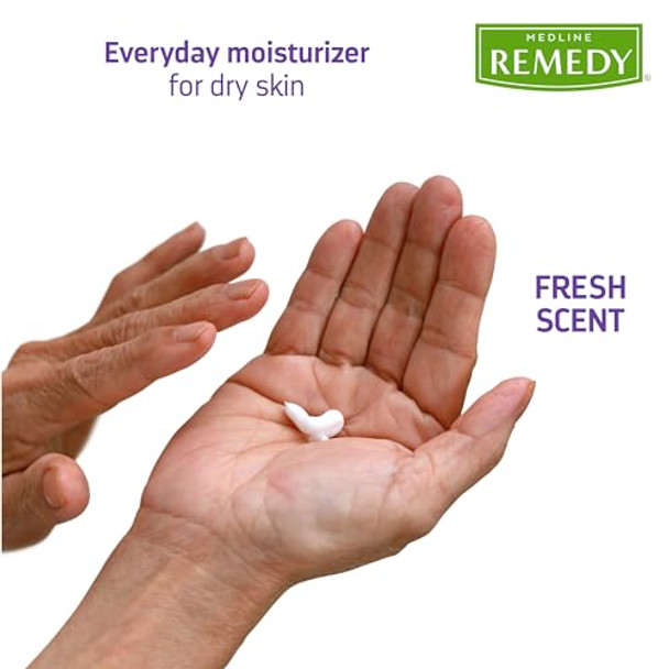 Medline Remedy Essentials Moisturizing Body Lotion (1 Gallon Bottle) 1 Count Fresh Scent Hydrating Non-Greasy For Dry Skin Hypoallergenic Men Women Elderly