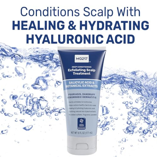 Mg217 Deep Conditioning Salicylic Acid Scalp Care For Psoriasis Exfoliating And Hydrating Formula Sulfate- Paraben- Cruelty- Fragrance- 6 Fl Oz