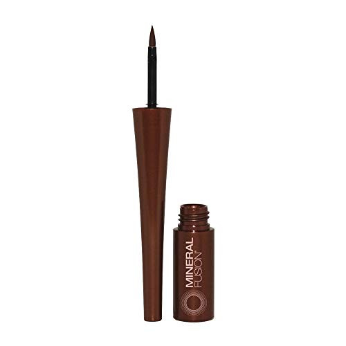 Mineral Fusion Liquid Eyeliner Ebony 0.1 Ounce (Packaging May Vary)