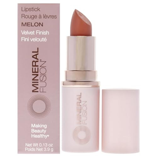 Mineral Fusion Velvet Finish Lipstick - Melon For Women - 0.13 Oz Lipstick