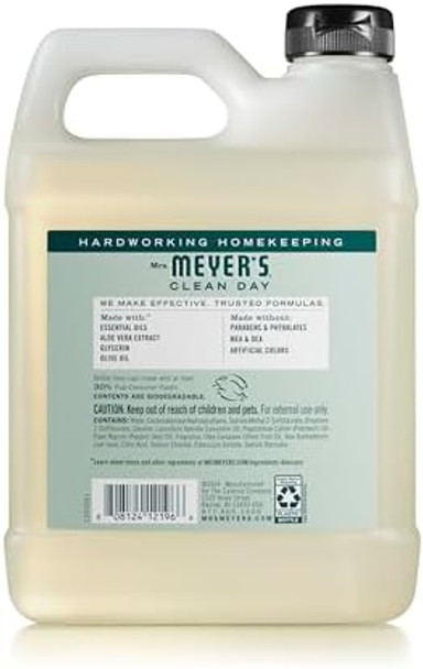 Mrs. Meyer'S Clean Day Liquid Hand Soap Refill Birchwood Scent 33 Ounce Bottle