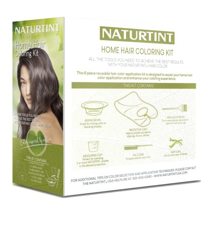 Naturtint Home Hair Coloring Kit – 6-Piece Reusable Hair Color Application Kit