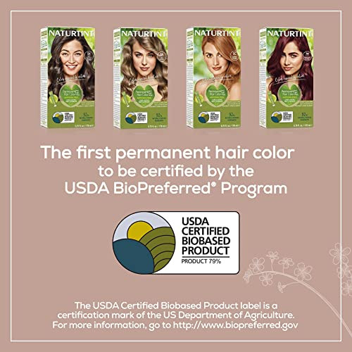 Naturtint Permanent Hair Color 5N Light Chestnut Brown (Pack Of 1) Ammonia Vegan Cruelty Up To 100% Gray Coverage Long Lasting Results