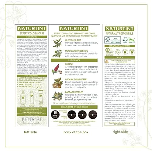 Naturtint - Hair Color Women 2N Brown Black - 5.45 Fluid Ounces (3Pack)