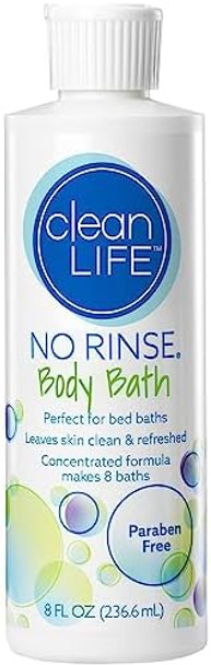 No-Rinse Body Bath Concentrated Scented 8 Oz. Bottle 4 Count