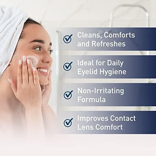 Ocusoft Lid Scrub Original Compliance Kit - Instant Foaming Eyelid Scrub & Lint- Wipes - Daily Eyelid Kit To Remove Oil Dust Pollen & Eye Makeup - 1.68 Fl Oz & 100 Dry Pads