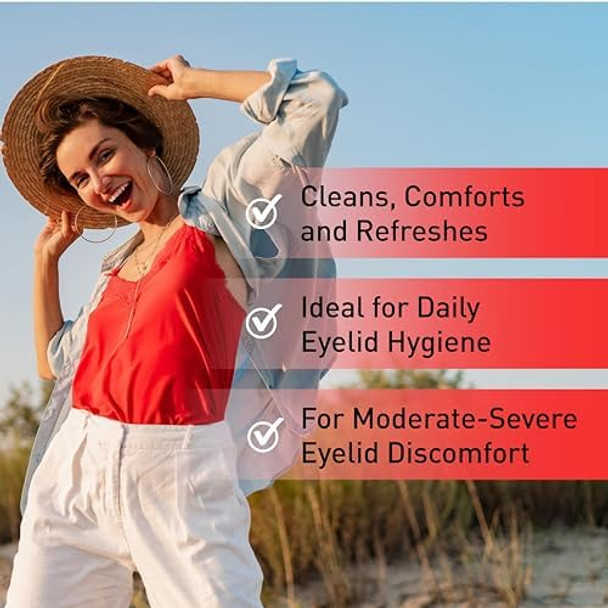 Ocusoft Lid Scrub Plus 35 - Pre-Moistened Leave-On Eyelid Wipes For Moderate To Severe Conditions - Moisturizing Eyelid Cleanser For Maximum Relief - 35 Count Ocusoft Lid Scrub Plus 35 - Pre-Moistened Leave-On Eyelid Wipes For Moderate To Severe Conditions - Moisturizing Eyelid Cleanser For Maximum Relief - 35 Count