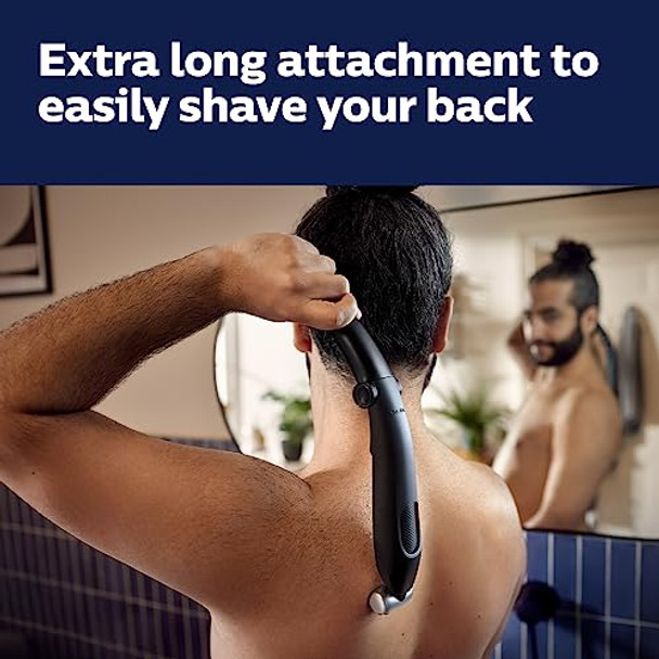 Philips Bodygroom Series 5000 Showerproof Groin And Body Trimmer Close And Comfortable Shave Complete Body Grooming Including Back 60 Min. Runtime Model Bg5025/40