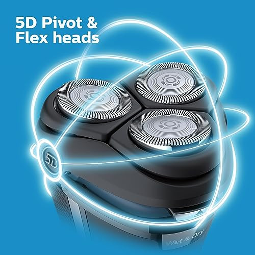 Philips Norelco Shaver 3600 Series Wet And Dry Electric Shaver P-Cap Travel Pouch Ash Gold Model S3242/90