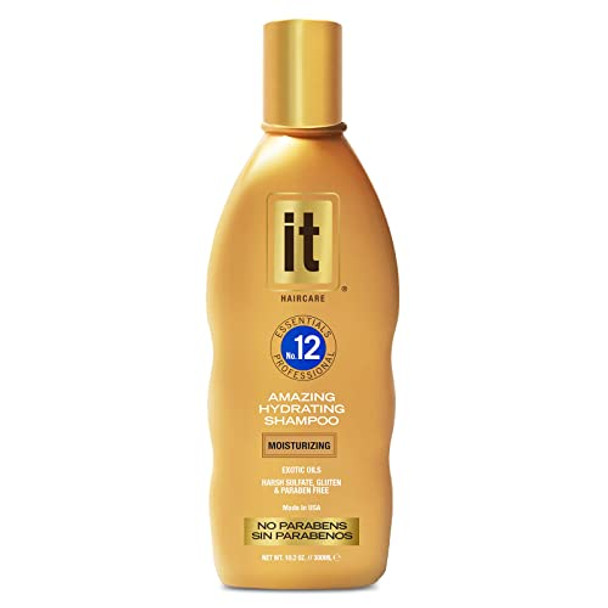 ze It Essentials No. 12 Amazing Hydrating Shampoo Professional-Grade For All Hair Types Infused With Abyssinian Oil And Sunflower Oil To Repair Damaged Hair & Control Frizz - Strengthens Hair & Spilt Ends