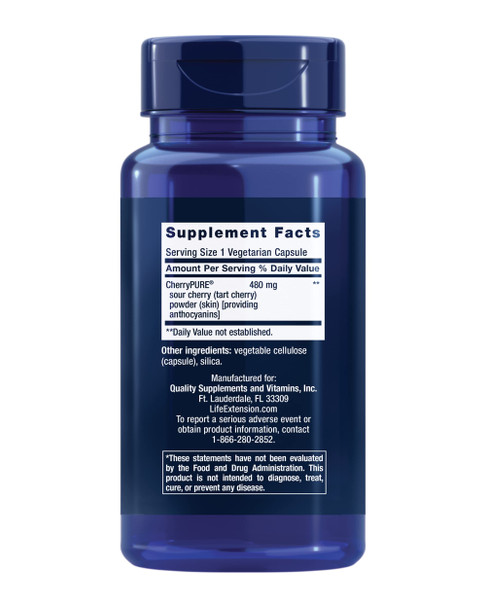 Life Extension Tart Cherry with CherryPURE 60 Capsules