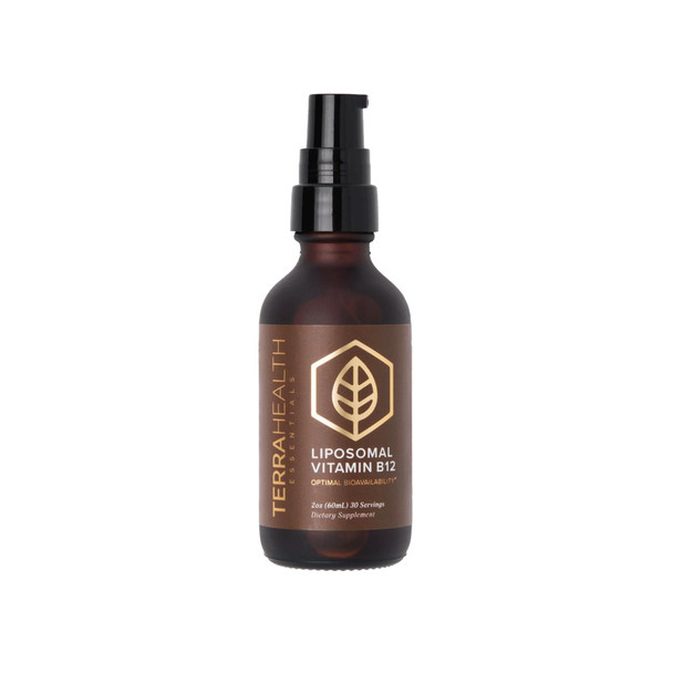 Terra Health Essentials - Liposomal B12 | Support Energy & Mood Promote Memory Aid Immune System (1 Bottle 30 Day Supply)