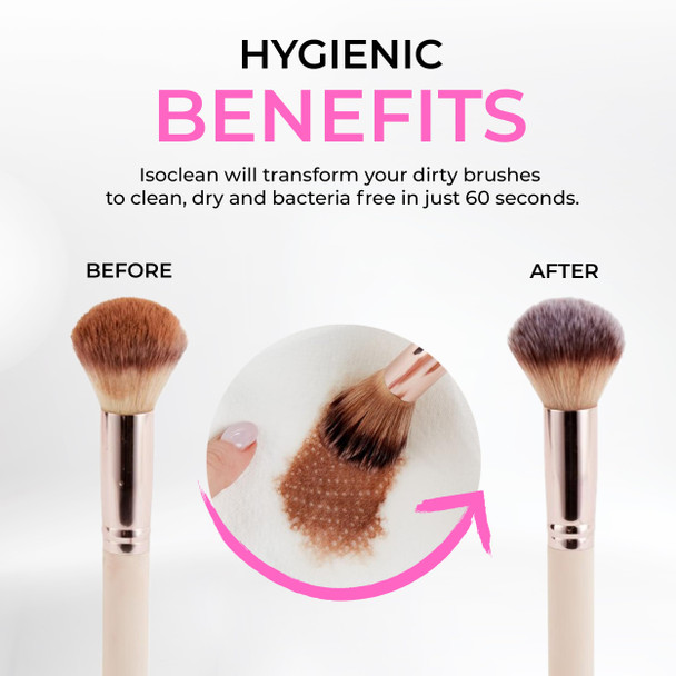 ISOCLEAN Professional Brush Cleaner 4 fl oz - Spray Top Makeup Brush Cleaner for Cosmetic Tools, Cleans Bristles, Scented No-Rinse Formula Dries in 60 Seconds, Vegan, Not Tested on Animals