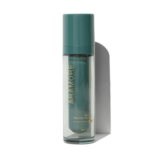 Aramore  1% Retinol Peptide Boosting Serum for Face - Reduces Wrinkles, Discoloration & Loss of Firmness - With Collagen Peptides & Patented Delivery System - 30ml