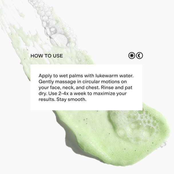 CLEARSTEM  VITAMINSCRUB  Antioxidant-Infused Scrub Cleanser  Exfoliating Face Wash  Body Scrub  Vitamin C Hemp Bamboo  Skin Care Products  Gluten Free Cruelty Free  6 fl oz  177ml