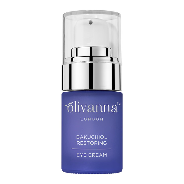 Olivanna Bakuchiol Restoring Eye Cream - Elderflower Extract Reduces Visibility of Dark Circles - Hyaluronic Acid and Glycerin Moisturizes - 0.5 oz Olivanna Bakuchiol Restoring Eye Cream - Elderflower Extract Reduces Visibility of Dark Circles - Hyaluronic Acid and Glycerin Moisturizes - 0.5 oz