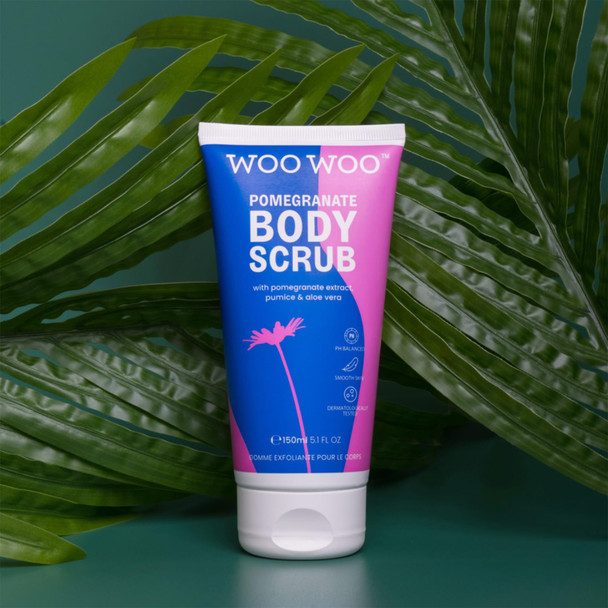 WooWoo Natural Skin Saviour Pomegranate Body Scrub Clean  Vegan Intimate Skin Care 5 oz  150 ml