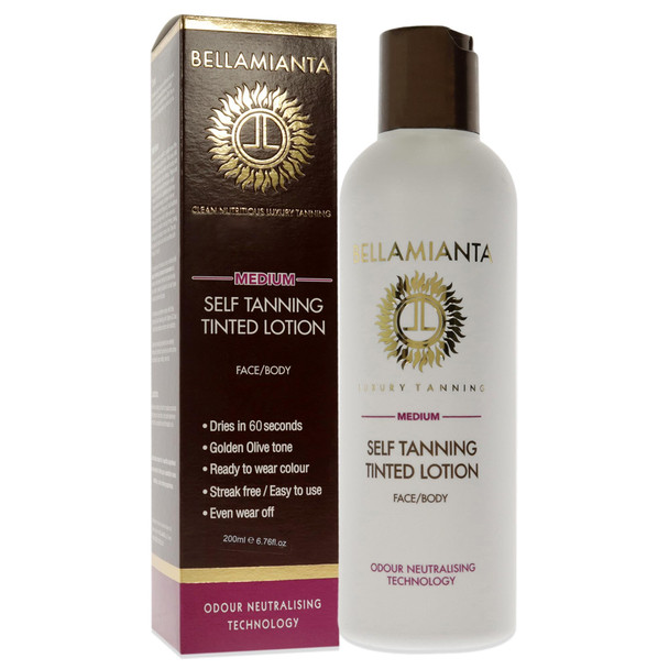 Bellamianta Self Tanning Tinted Lotion  Medium 6.76 oz BEL-TAN-001