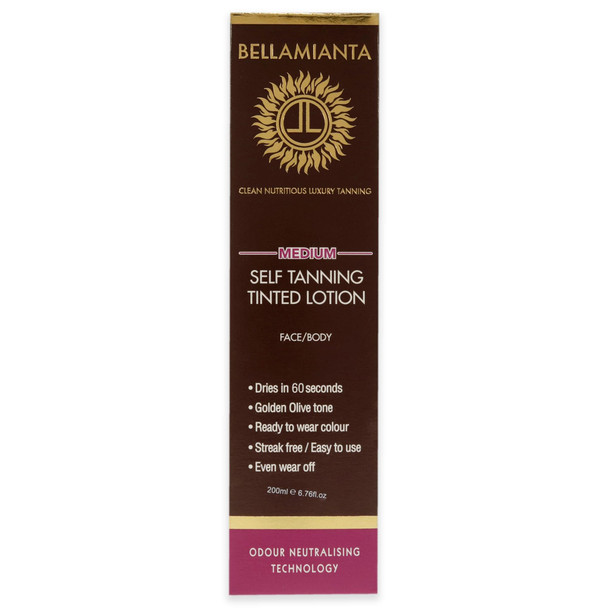 Bellamianta Self Tanning Tinted Lotion  Medium 6.76 oz BEL-TAN-001