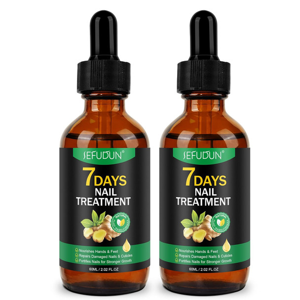 Ginger Nail Strengthener Serum 2Pack– Ginger-Infused Nail Repair Oil For Care Natural Nail And Strengthener Solution