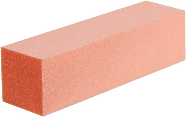 Forpro Professional Collection Buffing Block Orange 100/180 Grit Three-Sided Manicure And Pedicure Nail Buffer 3.75” L X 1” W X 1” H 15-Count