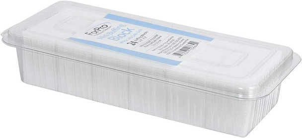 Forpro Professional Collection Mini Buffing Block White 240/240 Grit Double-Sided Buffer 1.5 L X 1 W X .5 H Inches 24-Count