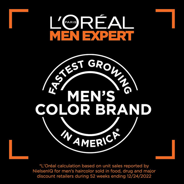 L’Oreal Paris Men Expert One Twist Mess  Permanent Hair Color Mens Hair Dye To Cover Grays Easy Mix Ammonia  Application Dark Brown 03 2 Application Kit